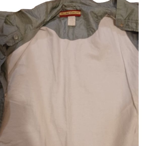 Tudor Court Lined Windbreaker Jacket SeaFoam Blue Women Size 4X - Picture 6 of 8